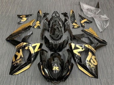 2009-2016 Suzuki GSXR 1000 Motorcycle Fairings - Gold Glossy Black Canada