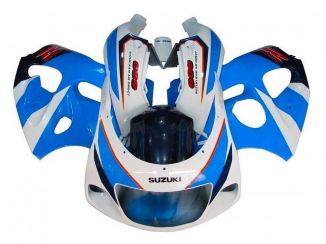 1996-2000 Suzuki GSXR 600 / GSXR 750 Motorcycle Fairings - Blue White Red Canada