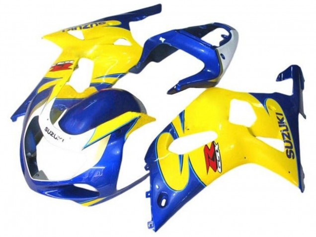 2001-2003 Suzuki GSXR 600 / GSXR 750 Motorcycle Fairings - Blue Yellow White Canada