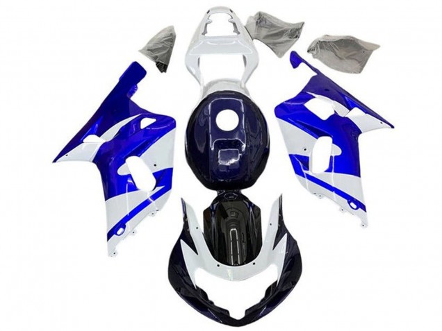 2001-2003 Suzuki GSXR 600 / GSXR 750 Motorcycle Fairings - White Blue Black Canada