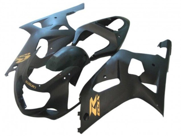 2001-2003 Suzuki GSXR 600 / GSXR 750 Motorcycle Fairings - Matte Black Gold Canada