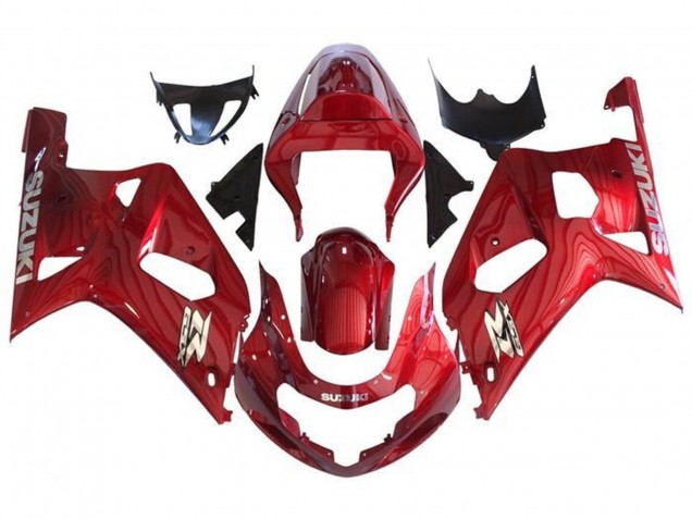 2001-2003 Suzuki GSXR 600 / GSXR 750 Motorcycle Fairings - Red Chrome Canada