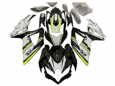 2008-2010 Suzuki GSXR 600 / GSXR 750 Motorcycle Fairings - White Green Glossy Black Canada