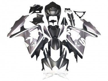 2008-2010 Suzuki GSXR 600 / GSXR 750 Motorcycle Fairings - Silver White Matte Black Canada
