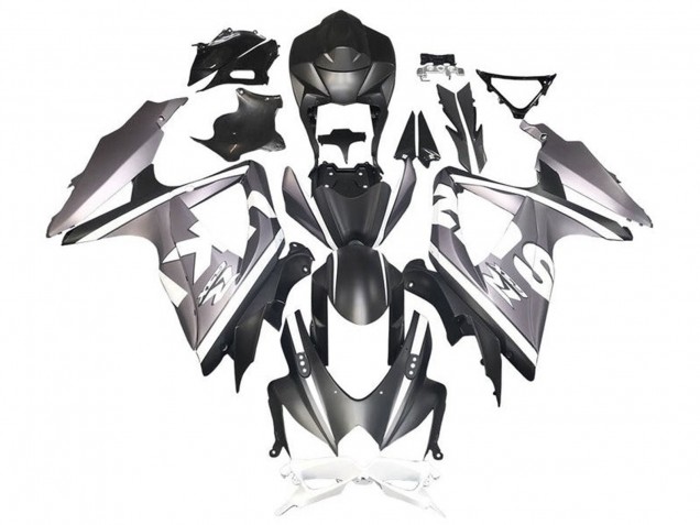 2008-2010 Suzuki GSXR 600 / GSXR 750 Motorcycle Fairings - Silver White Matte Black Canada