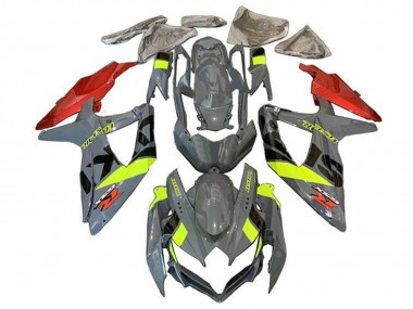 2008-2010 Suzuki GSXR 600 / GSXR 750 Motorcycle Fairings - Nardo Grey Neon Yellow Red Black Canada