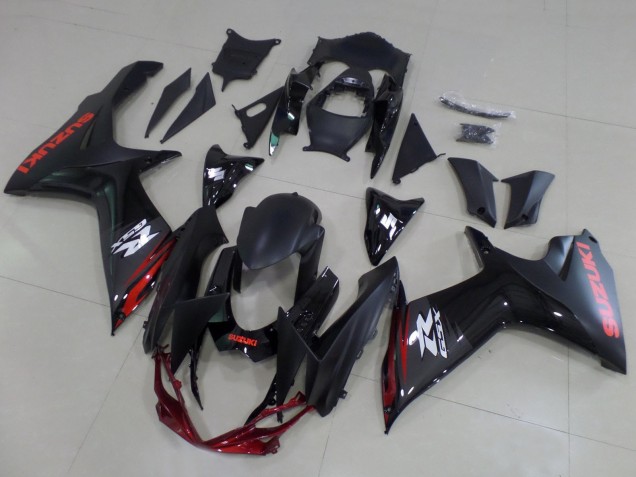2011-2024 Suzuki GSXR 600 / GSXR 750 Motorcycle Fairings - Matte Black Glossy Black Red White Canada
