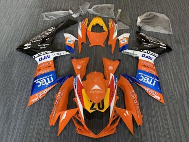 2011-2024 Suzuki GSXR 600 / GSXR 750 Motorcycle Fairings - Orange Blue White Black Yellow 20 Canada