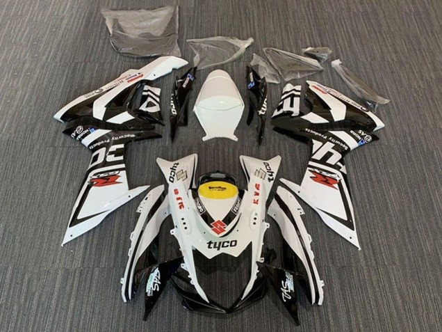 2011-2024 Suzuki GSXR 600 / GSXR 750 Motorcycle Fairings - White Black Yellow Red Tyco Canada
