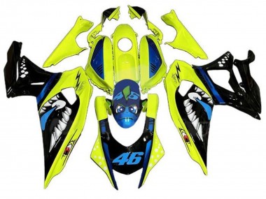 2021-2024 Yamaha YZF R7 Motorcycle Fairings - Yellow Black Shark Canada