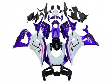 2021-2024 Yamaha YZF R7 Motorcycle Fairings - White Purple Pink Canada