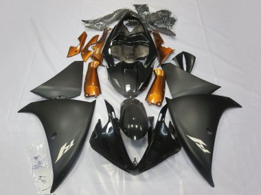 2009-2011 Yamaha YZF 1000 R1 Motorcycle Fairings - Glossy Black Matte Black Orange Canada