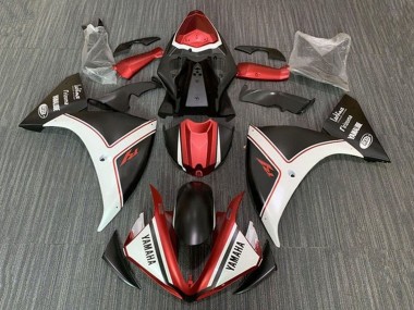 2009-2011 Yamaha YZF 1000 R1 Motorcycle Fairings - White Red Matte Black Canada