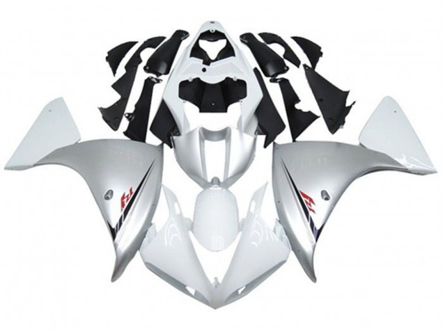 2009-2011 Yamaha YZF 1000 R1 Motorcycle Fairings - White Silver Black Canada