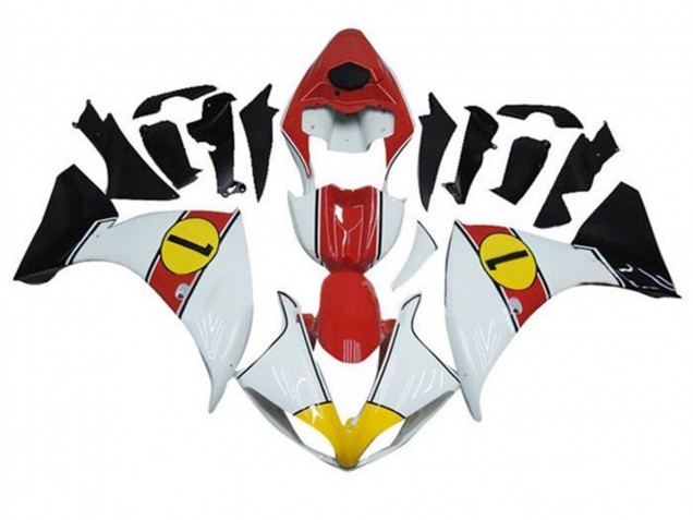 2009-2011 Yamaha YZF 1000 R1 Motorcycle Fairings - White Red Yellow Black Canada