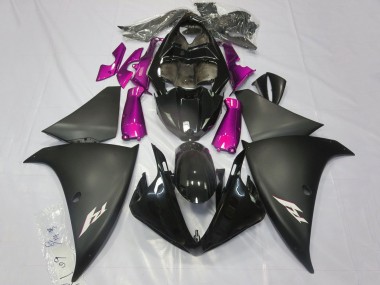 2012-2014 Yamaha YZF 1000 R1 Motorcycle Fairings - Glossy Black Matte Black Pink Canada
