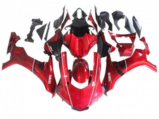 2015-2019 Yamaha YZF 1000 R1 Motorcycle Fairing - Red Black White Stripe Canada