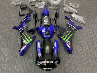 2015-2019 Yamaha YZF 1000 R1 Motorcycle Fairings - Blue Black Monster ENEOS Canada