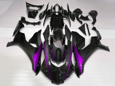 2015-2019 Yamaha YZF 1000 R1 Motorcycle Fairings - Faux Carbon Fiber Purple Canada