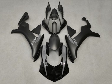 2015-2019 Yamaha YZF 1000 R1 Motorcycle Fairings - Matte Black Glossy Black Canada