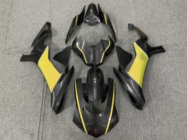 2020-2025 Yamaha YZF 1000 R1 Motorcycle Fairings - Faux Carbon Fiber Yellow Canada