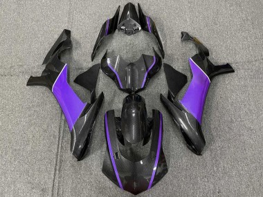 2020-2025 Yamaha YZF 1000 R1 Motorcycle Fairings - Faux Carbon Fiber Purple Canada