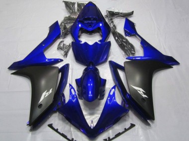 2007-2008 Yamaha YZF 1000 R1 Motorcycle Fairings - Blue Matte Black Canada
