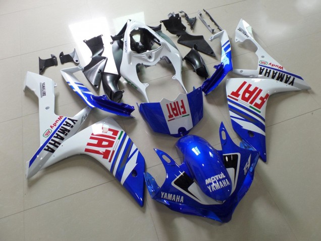 2007-2008 Yamaha YZF 1000 R1 Motorcycle Fairing - White Blue Red Fiat Canada