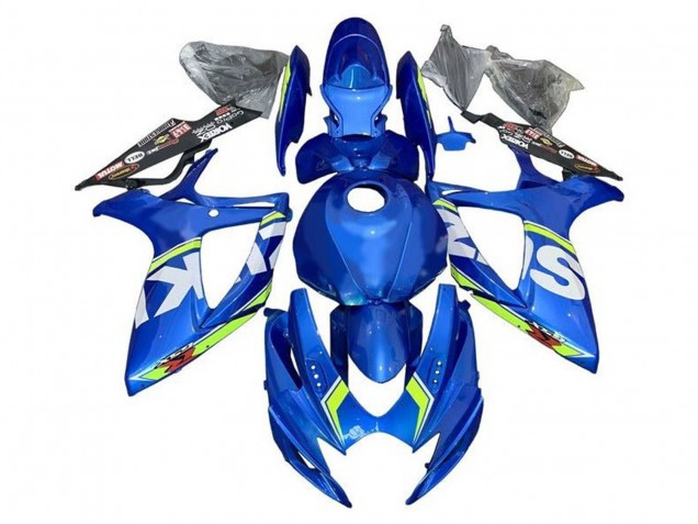 2006-2007 Suzuki GSXR 600 / GSXR 750 Motorcycle Fairings - Blue White Green Canada