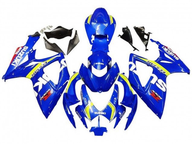2006-2007 Suzuki GSXR 600 / GSXR 750 Motorcycle Fairings - Blue White Yellow Red Ecstar Canada