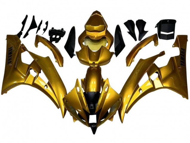 2006-2007 Yamaha YZF R6 Motorcycle Fairings - Gold Canada
