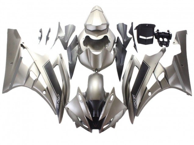 2006-2007 Yamaha YZF R6 Motorcycle Fairings - Silver Grey Canada