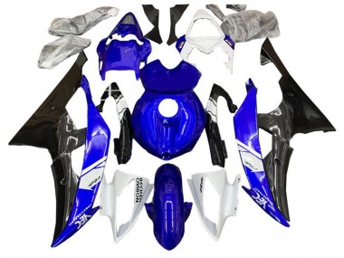 2008-2016 Yamaha YZF R6 Motorcycle Fairing Kits - White Blue Glossy Black Canada