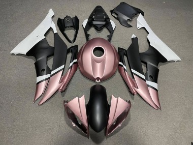 2008-2016 Yamaha YZF R6 Motorcycle Fairings - White Rose Gold Matte Black Canada
