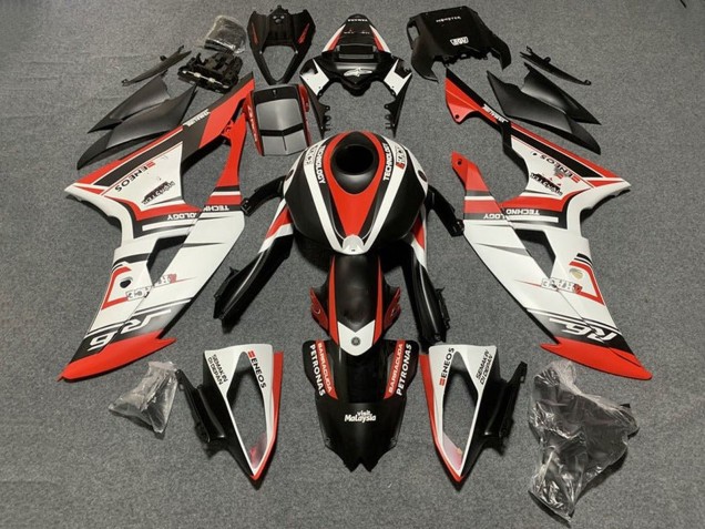 2008-2016 Yamaha YZF R6 Motorcycle Fairings - White Red Matte Black Canada