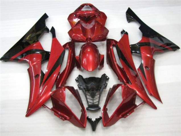 2008-2016 Yamaha YZF R6 Motorcycle Fairings - Red Black Canada