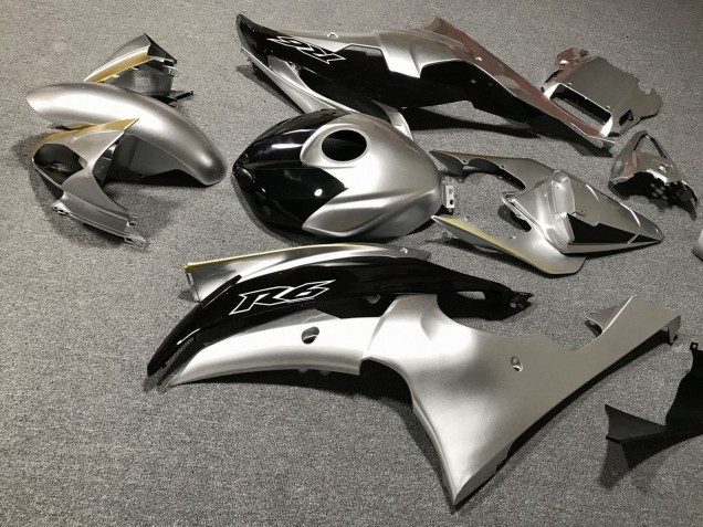 2008-2016 Yamaha YZF R6 Motorcycle Fairings - Silver Gold Black Canada