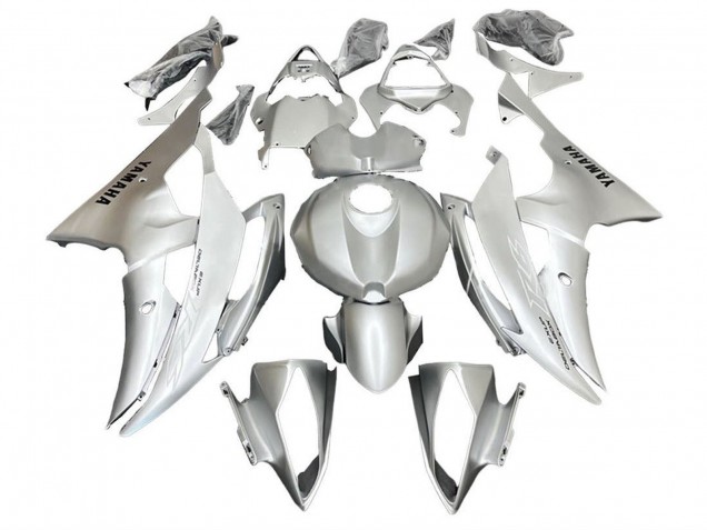 2008-2016 Yamaha YZF R6 Motorcycle Fairings - Silver White Canada