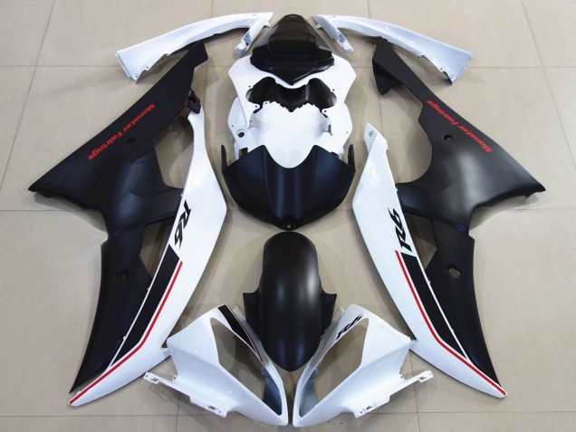 2008-2016 Yamaha YZF R6 Motorcycle Fairings - White Matte Black Red Canada