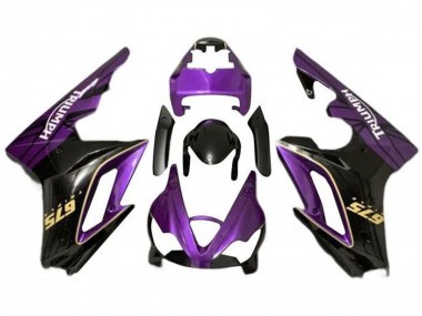 2009-2012 Triumph Daytona 675 Triple Motorcycle Fairings - Purple Gold Glossy Black Canada