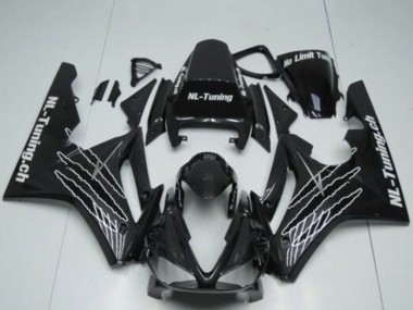 2009-2012 Triumph Daytona 675 Triple Motorcycle Fairings - Glossy Black White Claw Canada