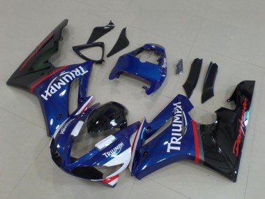 2009-2012 Triumph Daytona 675 Triple Motorcycle Fairings - Blue Red White Glossy Black Canada