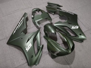 2009-2012 Triumph Daytona 675 Triple Motorcycle Fairings - Matte Green White Canada