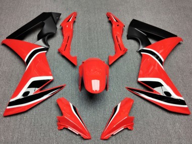 2014-2016 Honda CBR650F Motorcycle Fairings - Red Matte Black Canada