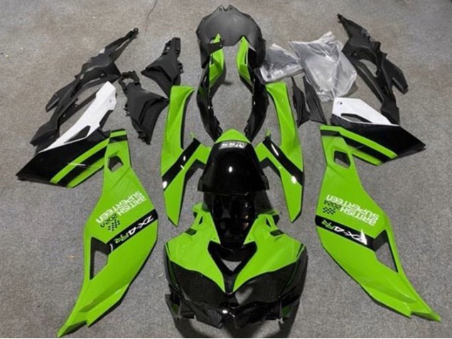 2019-2025 Kawasaki ZX4R ZX-4RR Motorcycle Fairings - Green Black White Canada