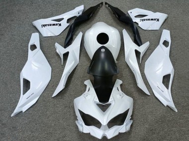 2019-2025 Kawasaki ZX4R ZX-4RR Motorcycle Fairings - White Matte Black Canada