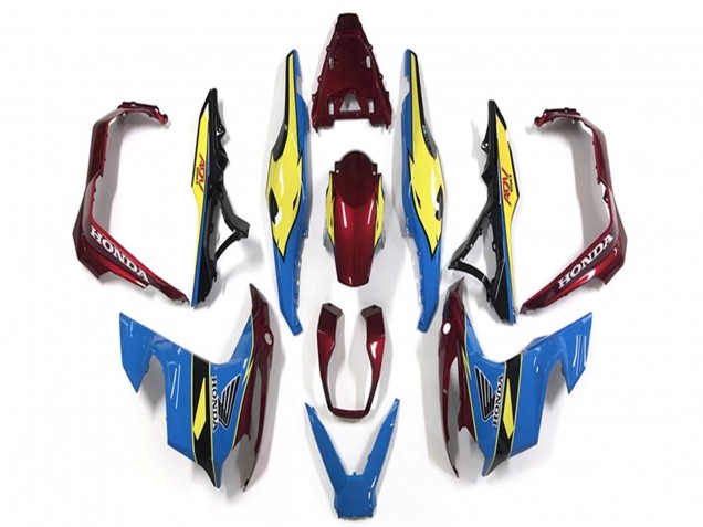 2018-2021 Honda ADV150 Motorcycle Fairings - Blue Yellow Red Canada