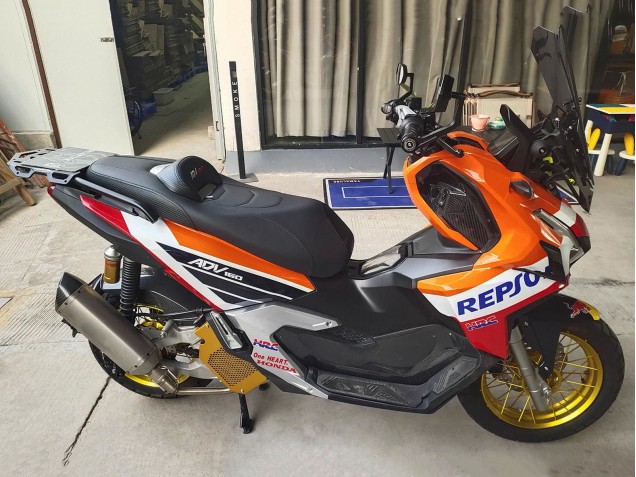 2022-2024 Honda ADV160 Motorcycle Fairings - Orange White Red Blue Repsol Red Bull Canada