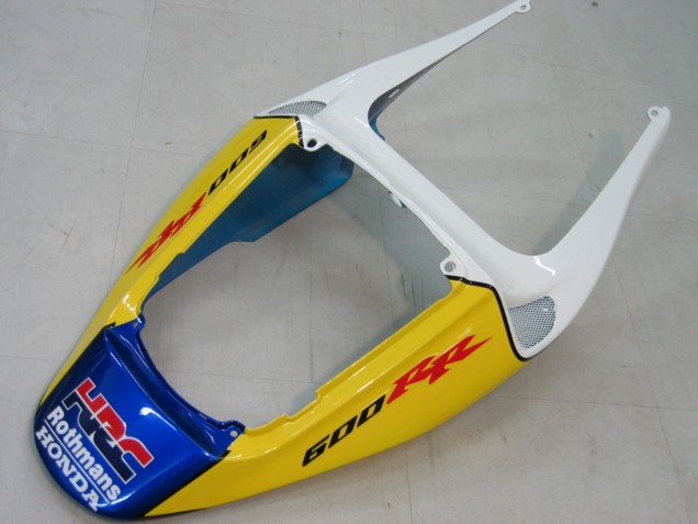 2005-2006 Honda CBR600RR Motorcycle Fairings - Blue White Yellow Rothmans Canada