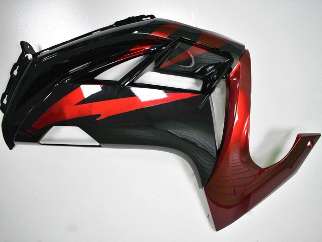 2012-2016 Kawasaki EX650 Motorcycle Fairings - Red Glossy Black Canada